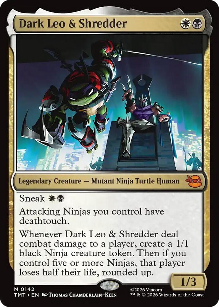 Dark Leo & Shredder #142 Magic Teenage Mutant Ninja Turtles