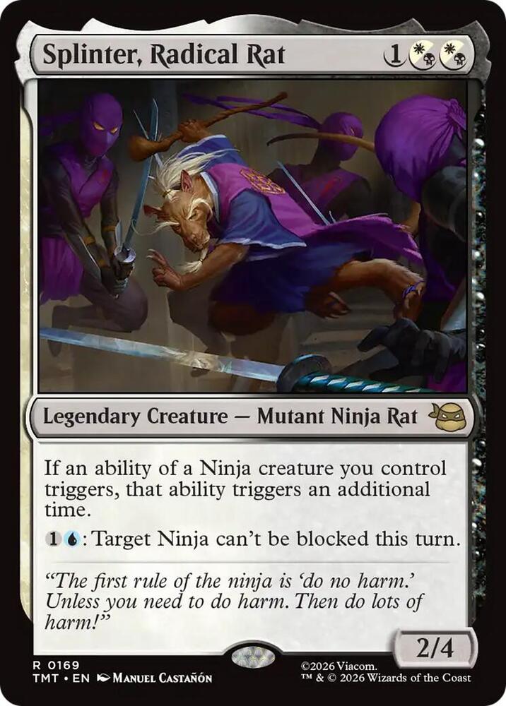 Splinter, Radical Rat #169 Magic Teenage Mutant Ninja Turtles