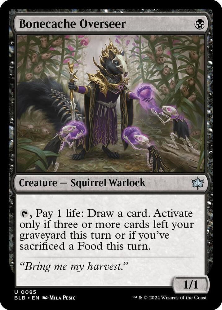 Bonecache Overseer [Foil] #85 Magic Bloomburrow image 0