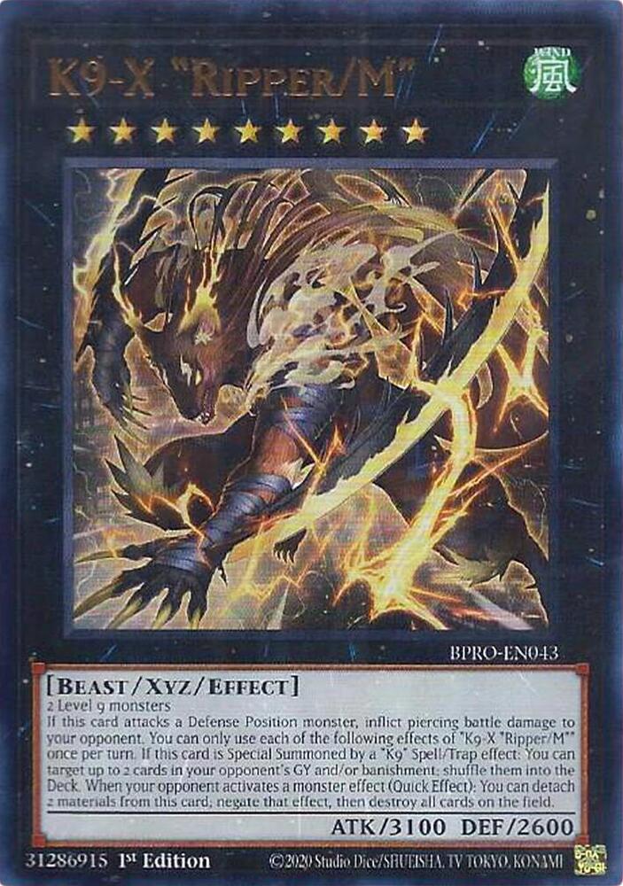 K9-X Ripper/M BPRO-EN043 YuGiOh Burst Protocol