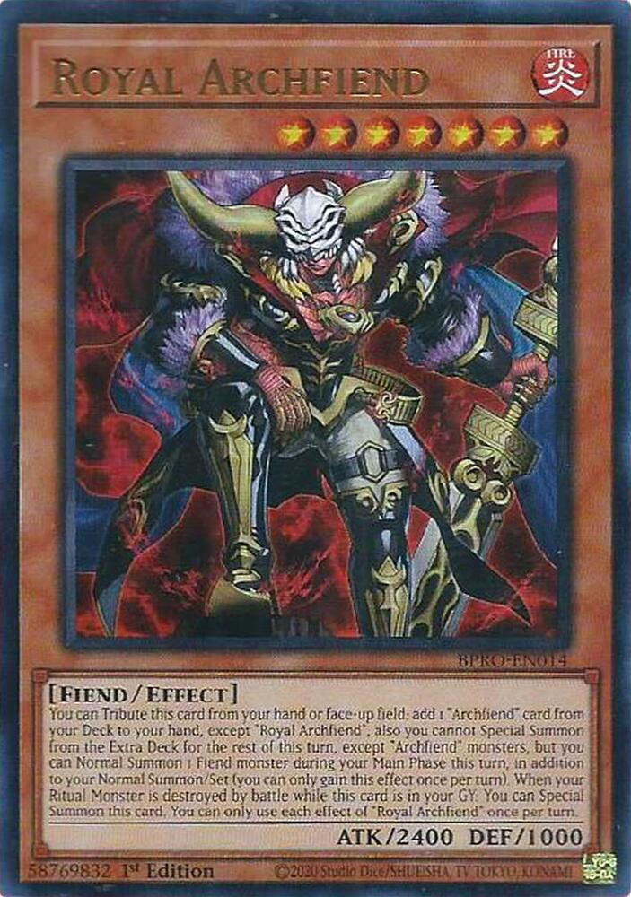 Royal Archfiend BPRO-EN014 YuGiOh Burst Protocol