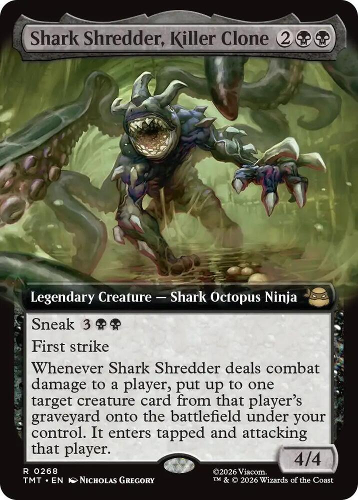 Shark Shredder, Killer Clone [Extended Art] #268 Magic Teenage Mutant Ninja Turtles