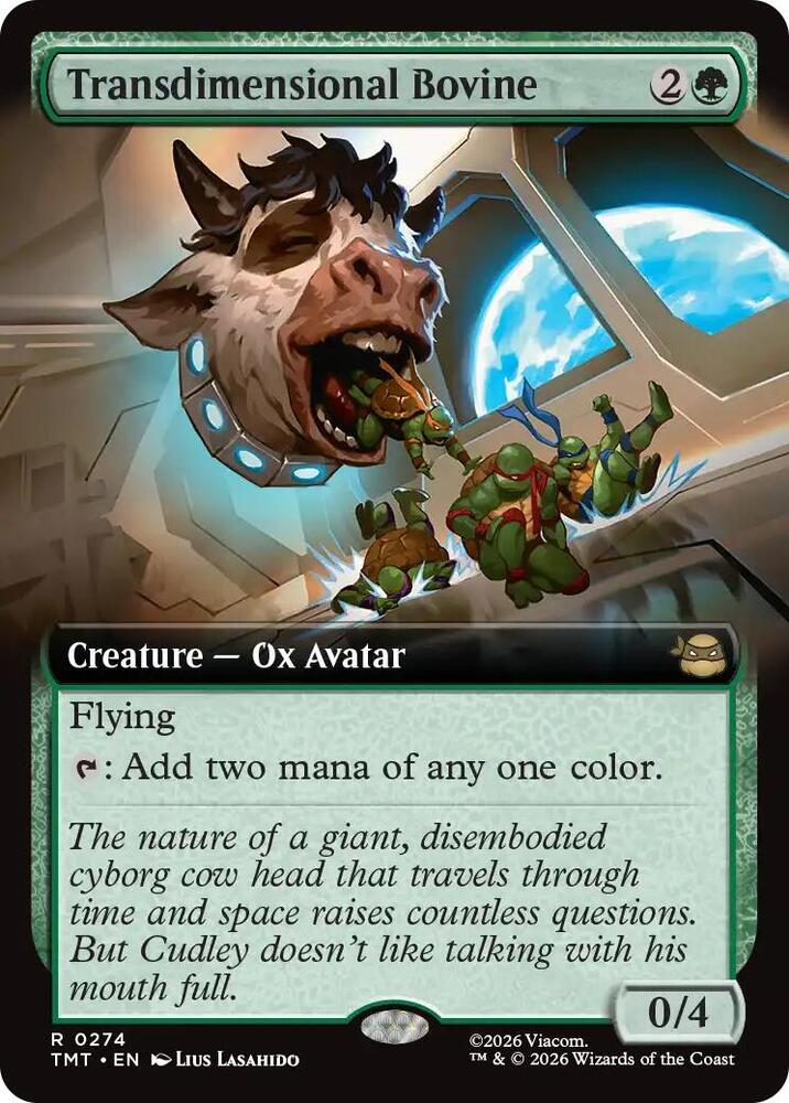 Transdimensional Bovine [Extended Art Foil] #274 Magic Teenage Mutant Ninja Turtles