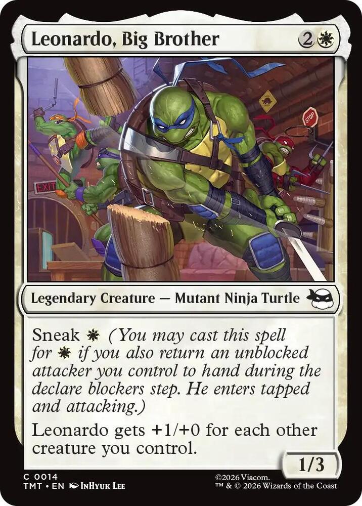 Leonardo, Big Brother [Foil] #14 Magic Teenage Mutant Ninja Turtles