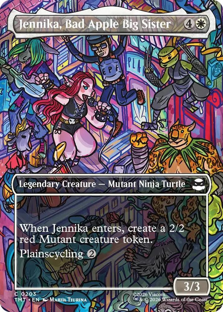 Jennika, Bad Apple Big Sister [Borderless] #203 Magic Teenage Mutant Ninja Turtles