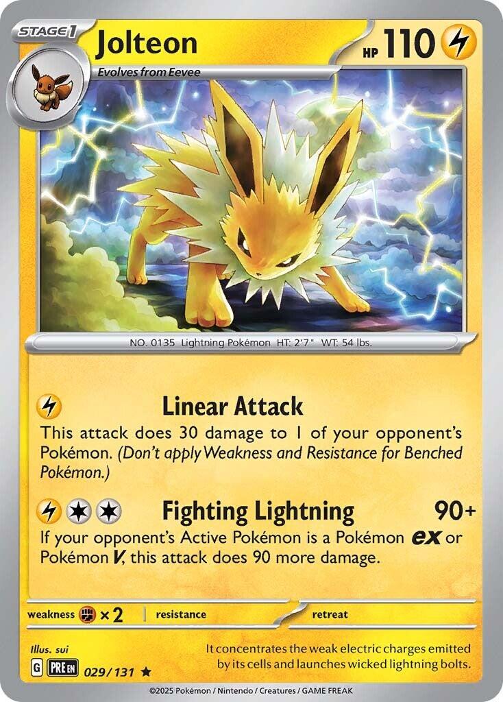 Jolteon [Holo] #29 Pokemon Prismatic Evolutions image 0