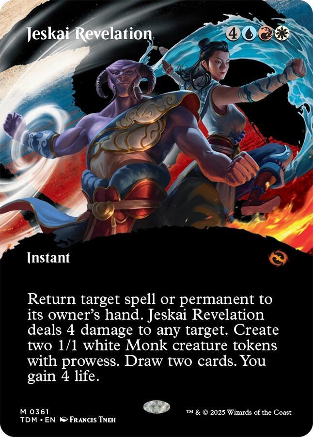 Jeskai Revelation [Borderless] #361 Magic Tarkir: Dragonstorm image 0