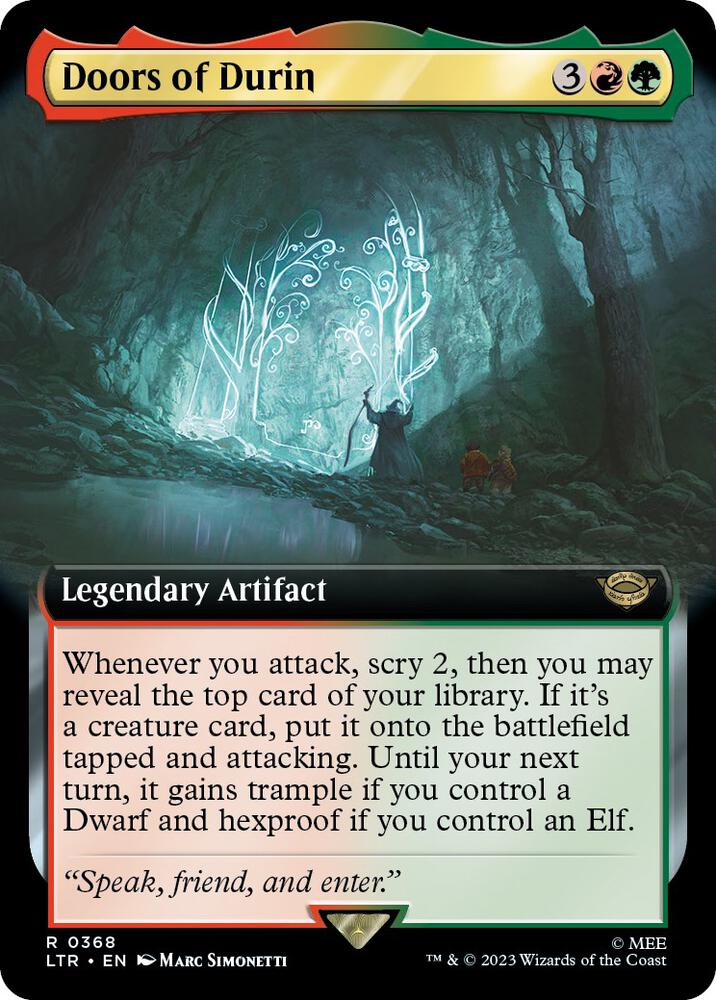 Doors of Durin [Extended Art] #368 Magic Lord of the Rings image 0