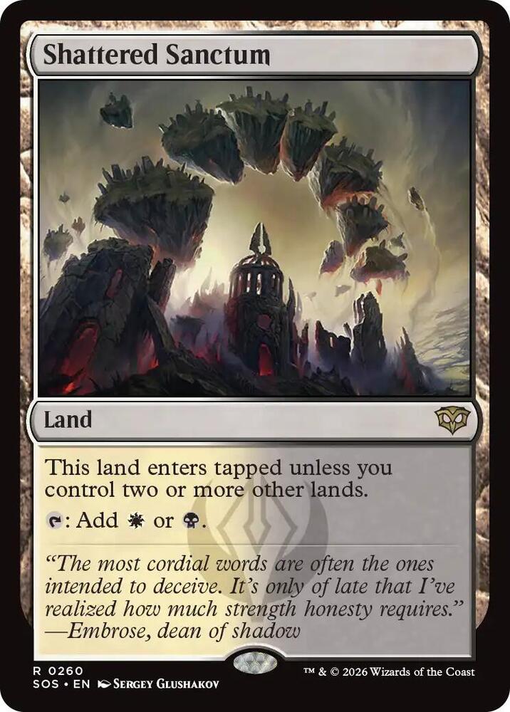 Shattered Sanctum #260 Magic Secrets of Strixhaven