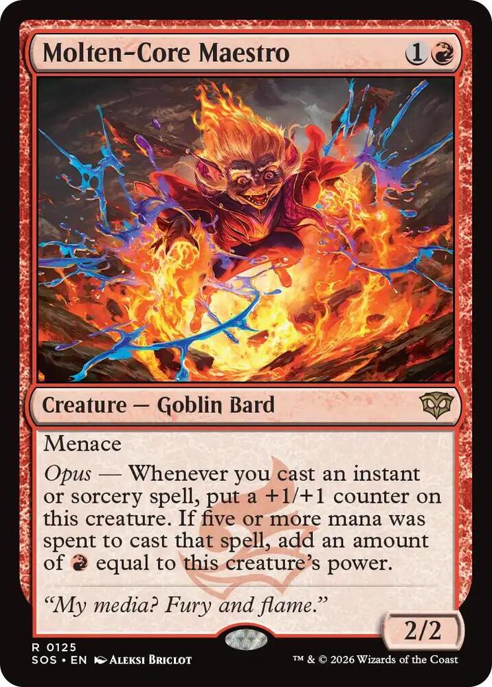 Molten-Core Maestro #125 Magic Secrets of Strixhaven