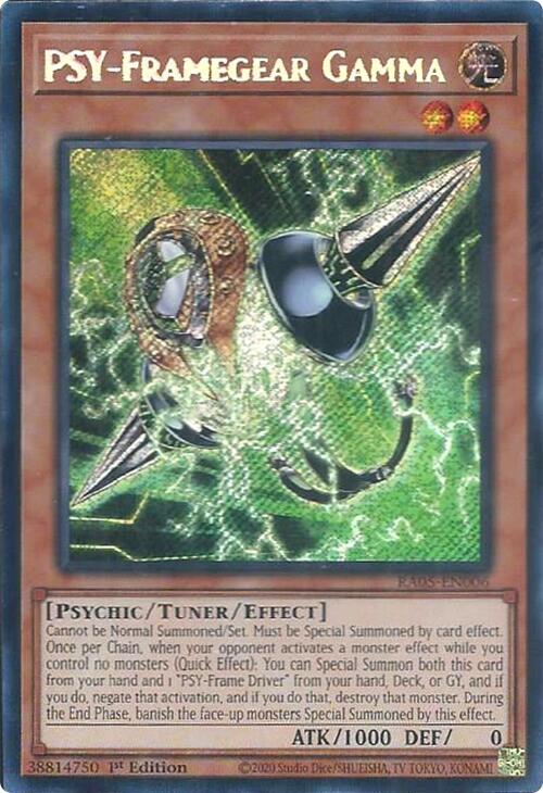 PSY-Framegear Gamma [Secret Rare] RA05-EN006 YuGiOh Rarity Collection 5