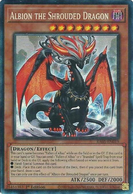 Albion the Shrouded Dragon [Collector's Rare] RA05-EN019 YuGiOh Rarity Collection 5