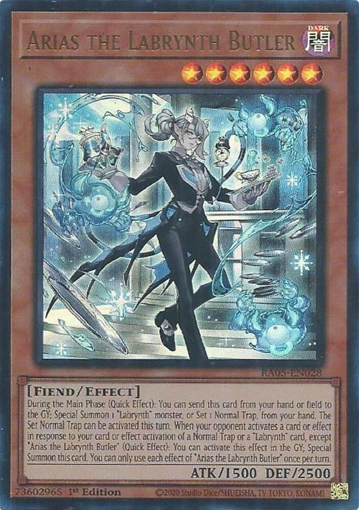 Arias the Labrynth Butler [Ultra Rare] RA05-EN028 YuGiOh Rarity Collection 5
