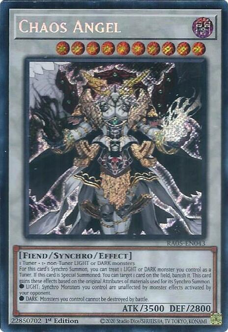 Chaos Angel [Secret Rare] RA05-EN043 YuGiOh Rarity Collection 5