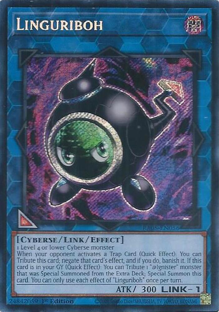 Linguriboh [Secret Rare] RA05-EN056 YuGiOh Rarity Collection 5