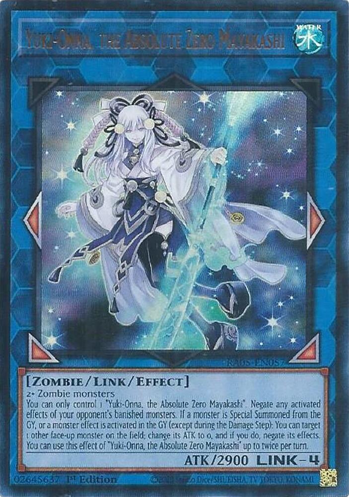 Yuki-Onna, the Absolute Zero Mayakashi [Ultra Rare] RA05-EN057 YuGiOh Rarity Collection 5
