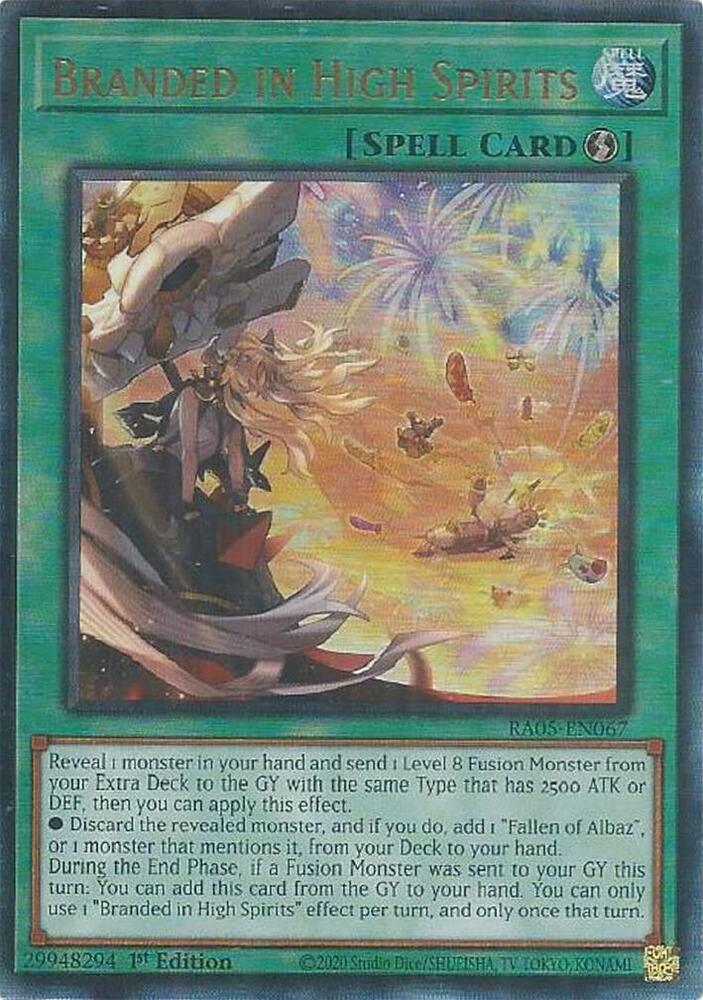 Branded in High Spirits [Ultimate Rare] RA05-EN067 YuGiOh Rarity Collection 5