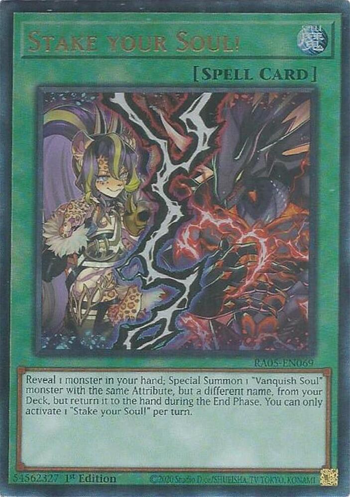 Stake your Soul! [Ultimate Rare] RA05-EN069 YuGiOh Rarity Collection 5