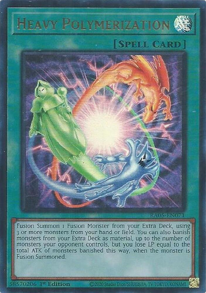 Heavy Polymerization [Ultra Rare] RA05-EN071 YuGiOh Rarity Collection 5