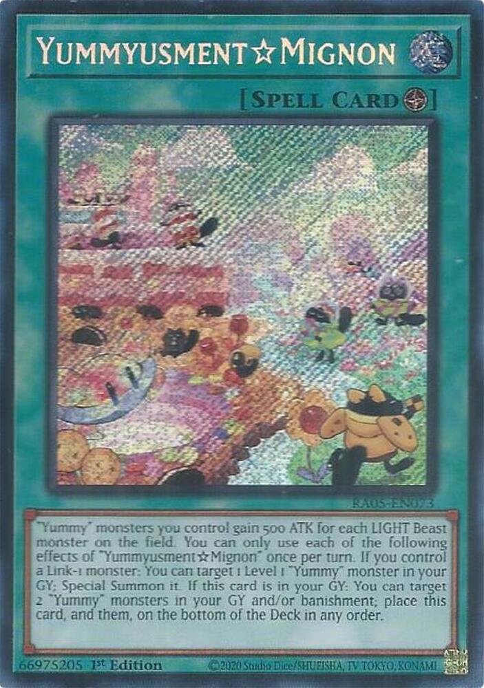 YummyusmentMignon [Secret Rare] RA05-EN073 YuGiOh Rarity Collection 5