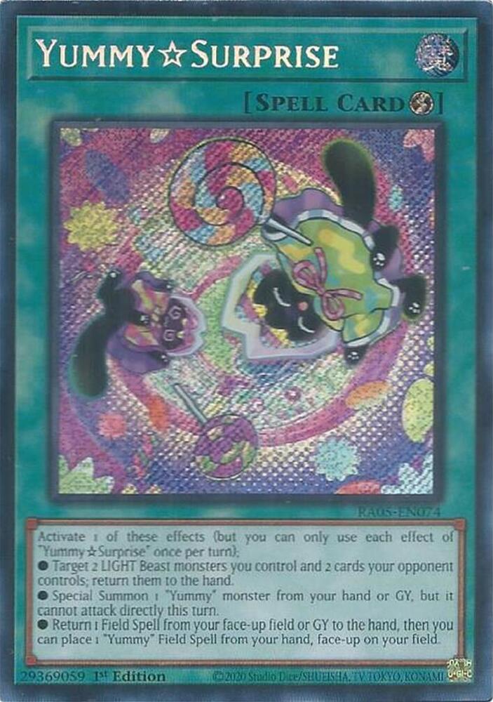 YummySurprise [Secret Rare] RA05-EN074 YuGiOh Rarity Collection 5