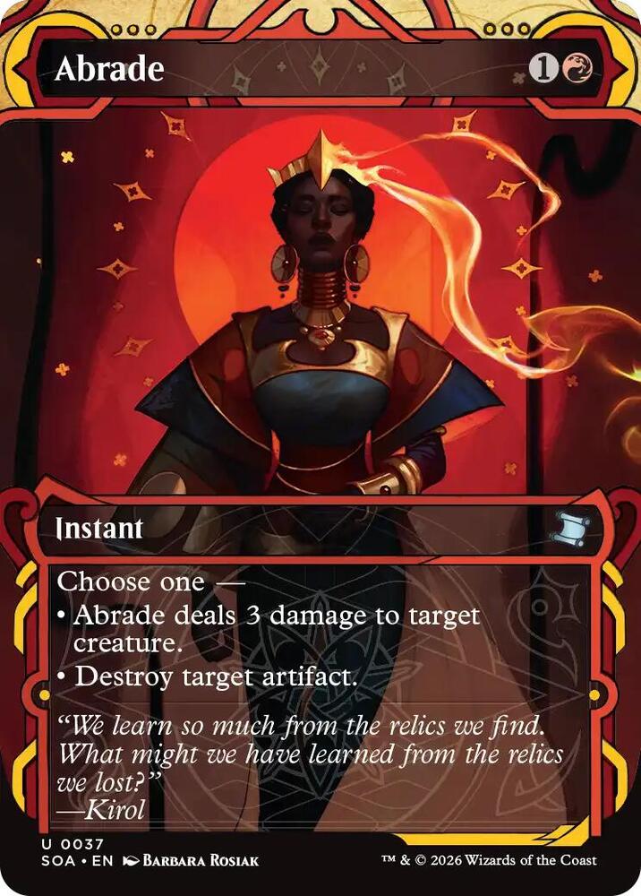 Abrade #37 Magic Secrets of Strixhaven Mystical Archive