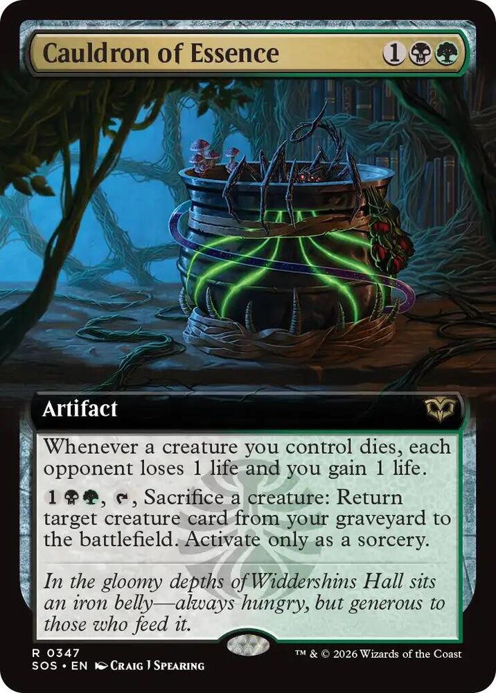 Cauldron of Essence [Extended Art] #347 Magic Secrets of Strixhaven