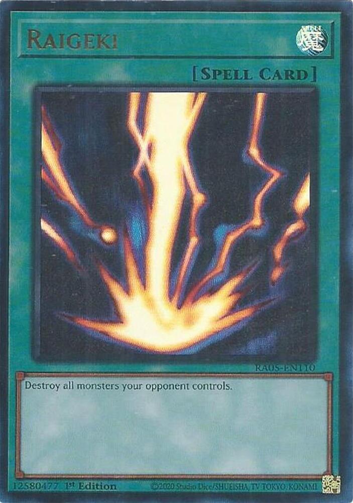 Raigeki [Ultra Rare] RA05-EN110 YuGiOh Rarity Collection 5