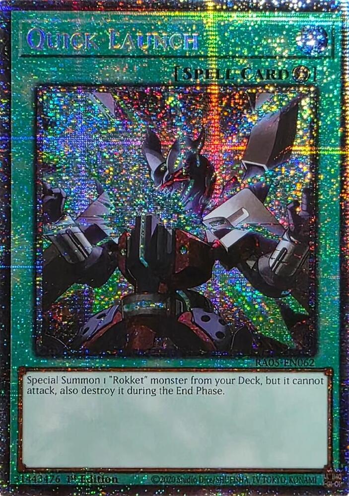 Quick Launch [Starlight Rare] RA05-EN062 YuGiOh Rarity Collection 5