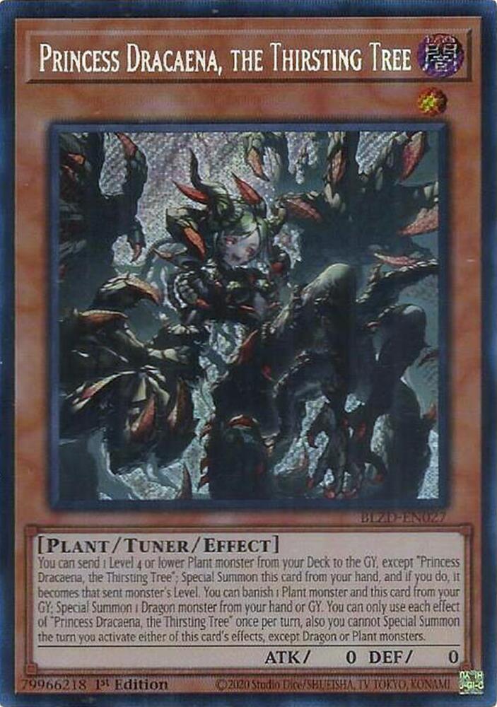 Princess Dracaena, the Thirsting Tree BLZD-EN027 YuGiOh Blazing Dominion