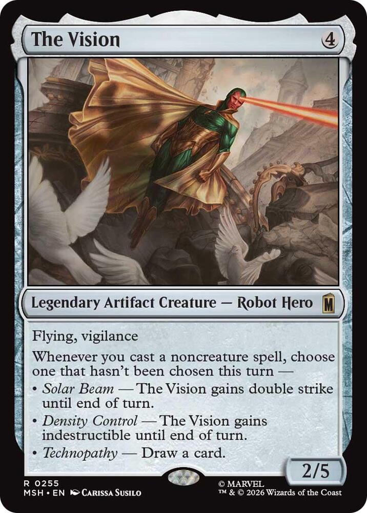 The Vision [Foil] #255 Magic Marvel Super Heroes