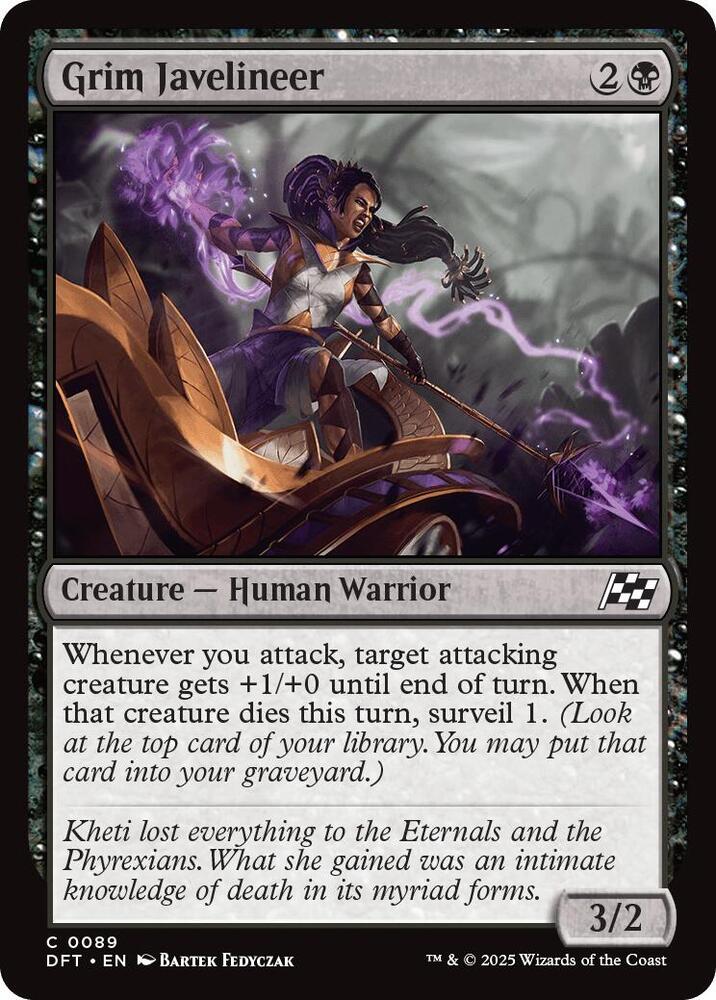 Grim Javelineer [Foil] #89 Magic Aetherdrift image 0