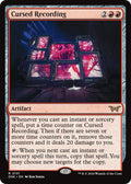 Cursed Recording [Foil] #296 Magic Duskmourn: House of Horror image 0