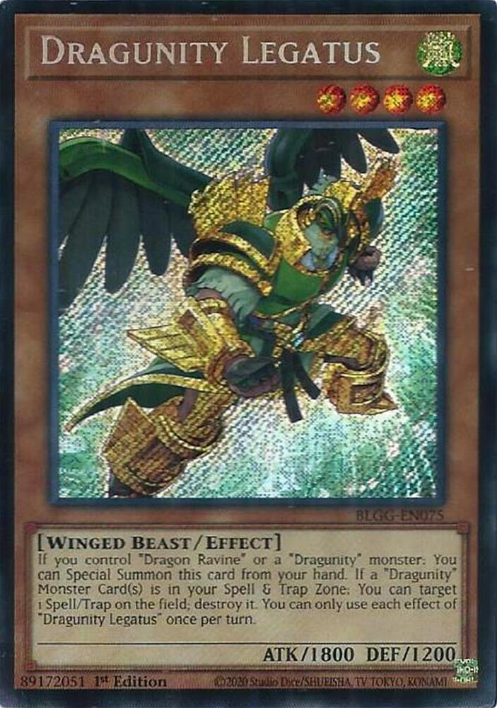 Dragunity Legatus BLGG-EN075 YuGiOh Battles of Legend: Glorious Gallery