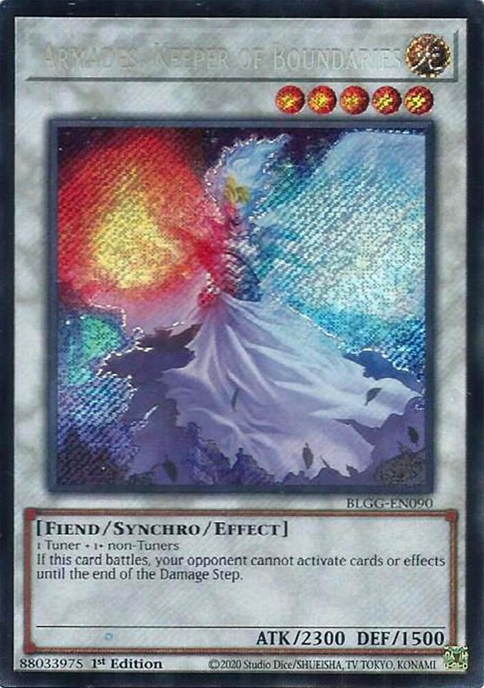 Armades, Keeper of Boundaries BLGG-EN090 YuGiOh Battles of Legend: Glorious Gallery