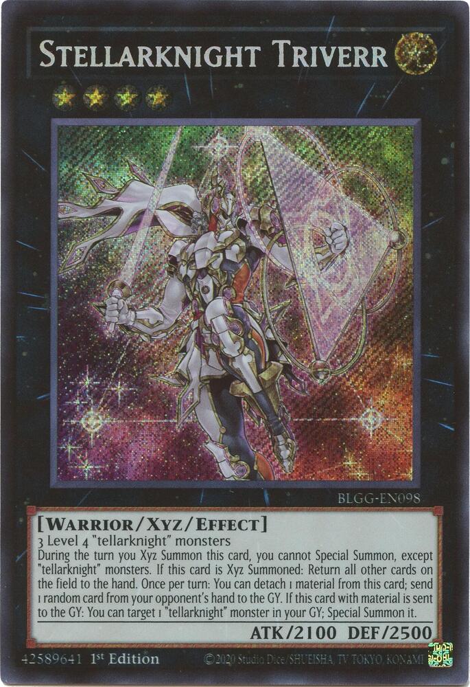 Stellarknight Triverr BLGG-EN098 YuGiOh Battles of Legend: Glorious Gallery