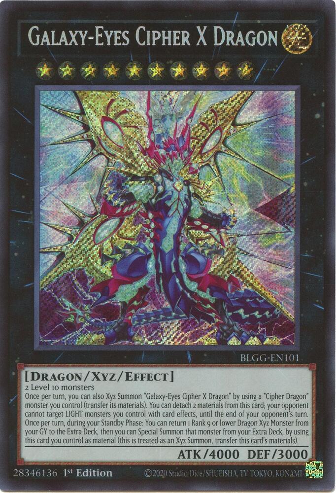 Galaxy-Eyes Cipher X Dragon BLGG-EN101 YuGiOh Battles of Legend: Glorious Gallery