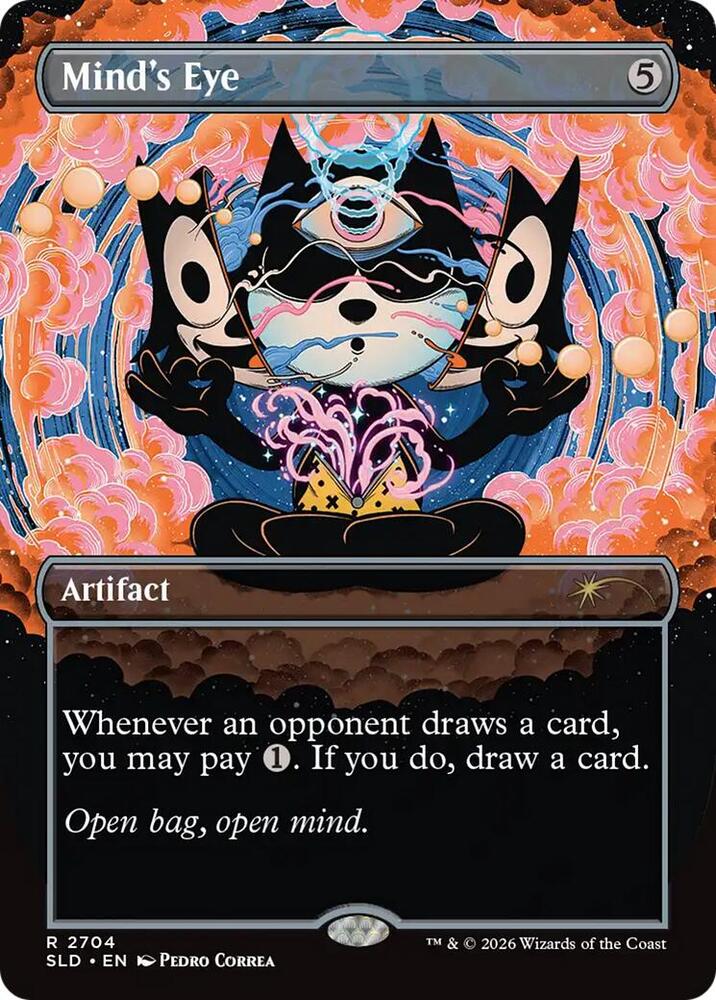 Mind's Eye [Borderless Foil] #2704 Magic Secret Lair Drop