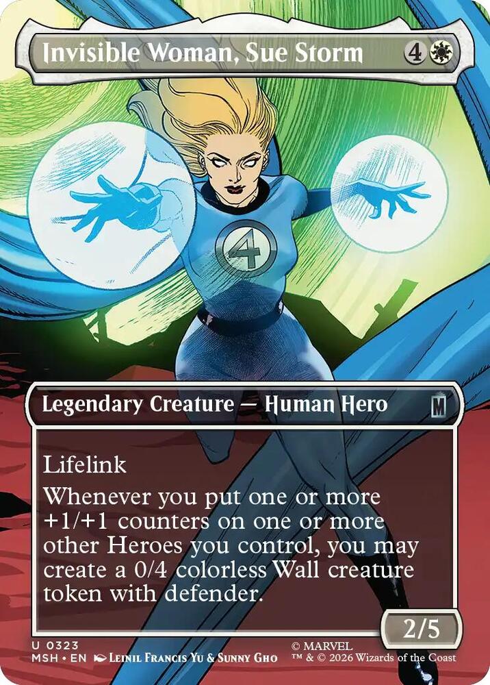Invisible Woman, Sue Storm [Borderless] #323 Magic Marvel Super Heroes