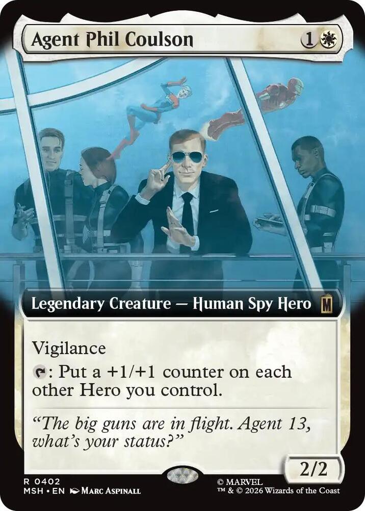 Agent Phil Coulson [Extended Art Foil] #402 Magic Marvel Super Heroes
