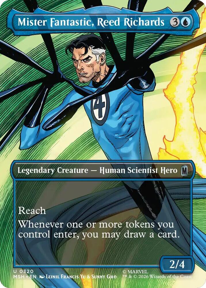 Mister Fantastic, Reed Richards [Borderless] #320 Magic Marvel Super Heroes