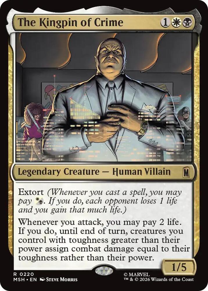 The Kingpin of Crime [Foil] #220 Magic Marvel Super Heroes