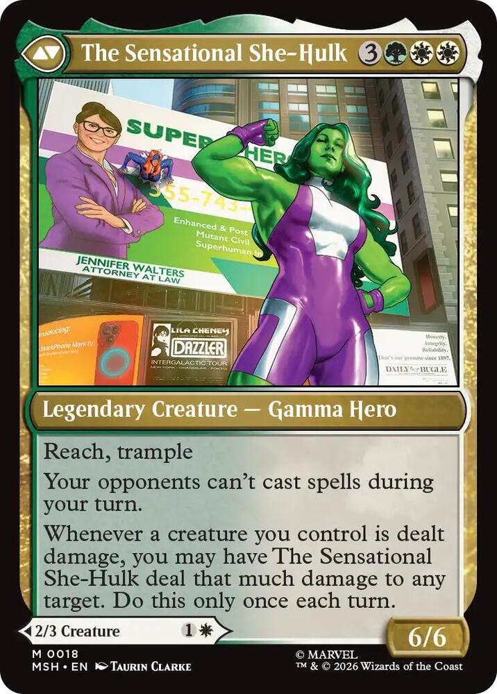 Jennifer Walters [Foil] #18 Magic Marvel Super Heroes