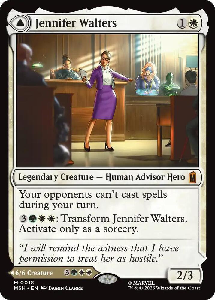 Jennifer Walters [Foil] #18 Magic Marvel Super Heroes