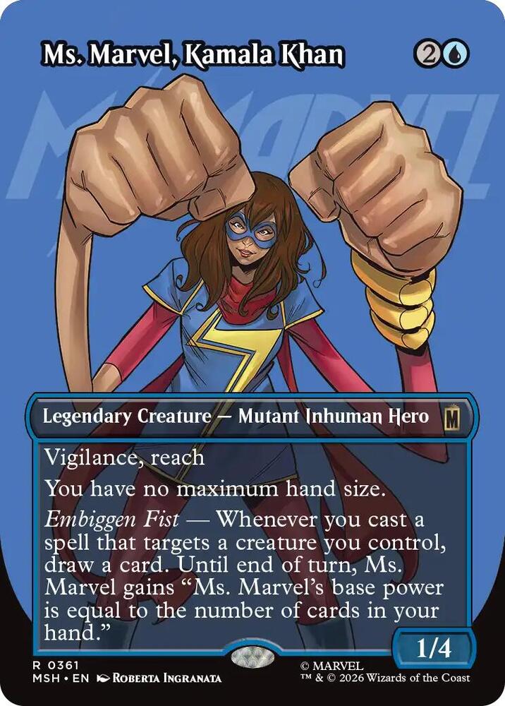 Ms. Marvel, Kamala Khan [Borderless] #361 Magic Marvel Super Heroes
