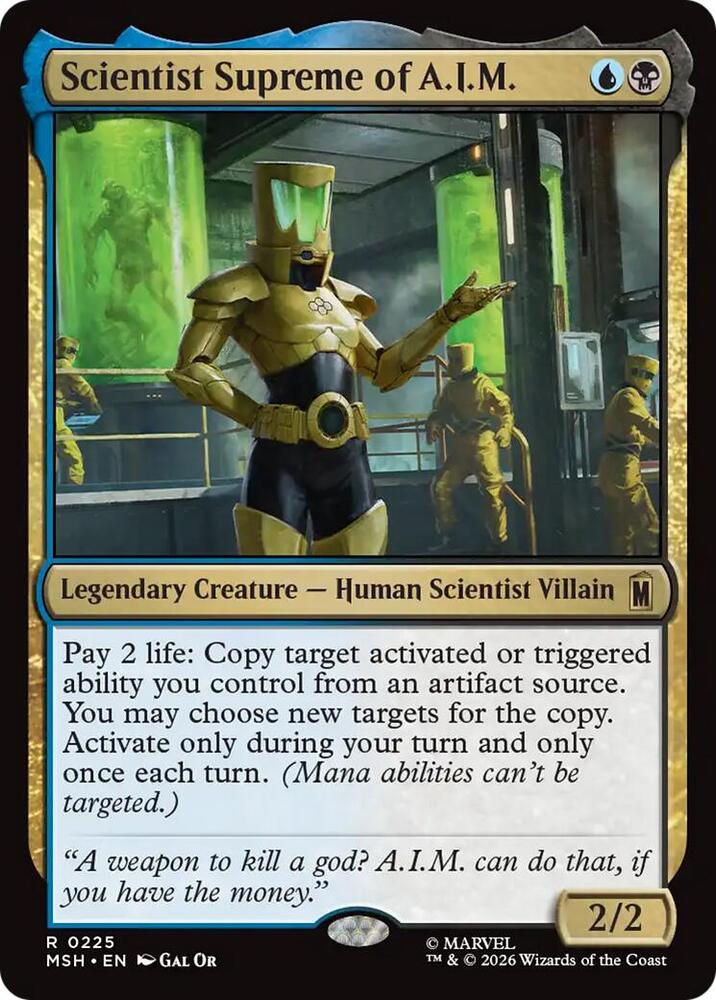 Scientist Supreme of A.I.M. [Foil] #225 Magic Marvel Super Heroes