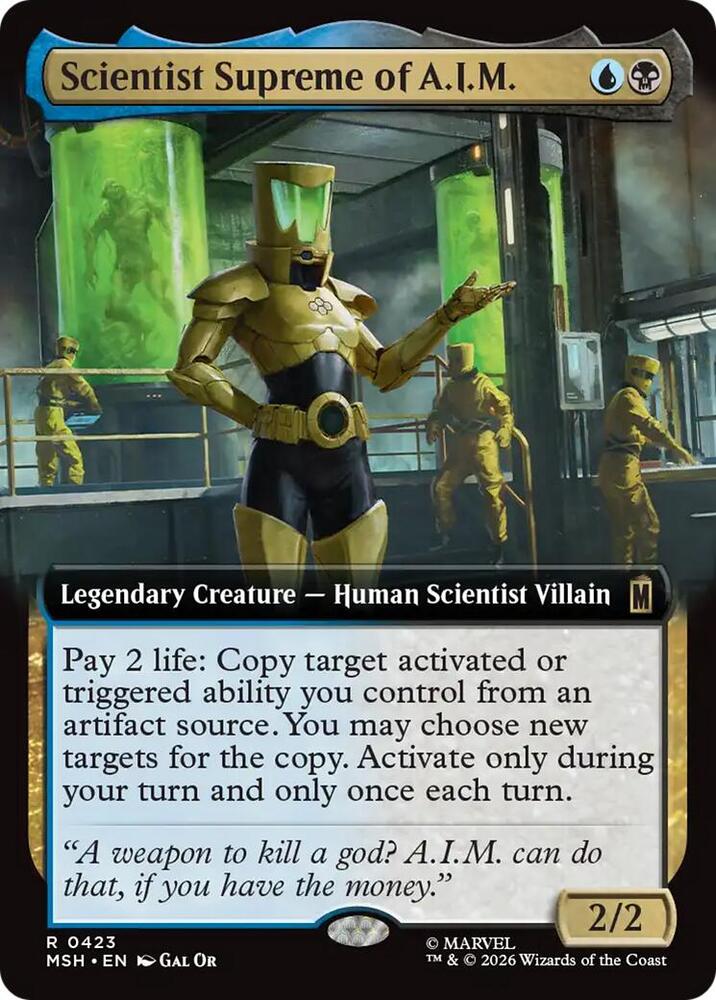 Scientist Supreme of A.I.M. [Extended Art Foil] #423 Magic Marvel Super Heroes
