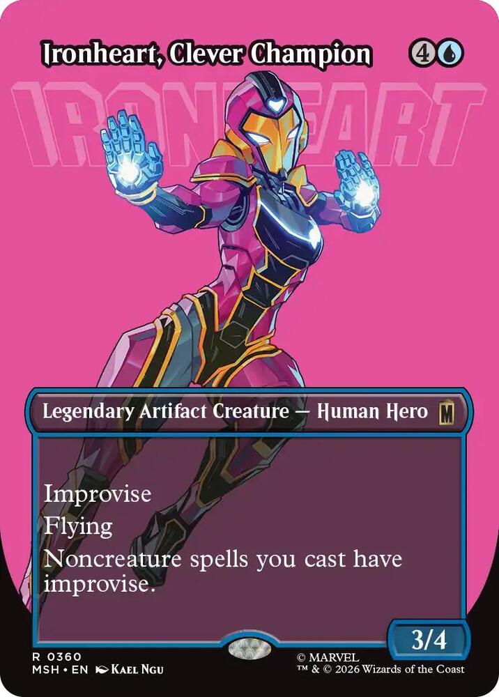Ironheart, Clever Champion [Borderless Foil] #360 Magic Marvel Super Heroes