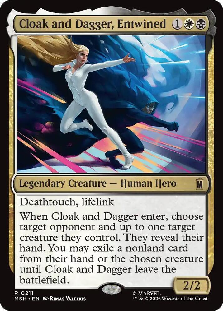 Cloak and Dagger, Entwined [Foil] #211 Magic Marvel Super Heroes