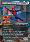 Spider-Man, To the Rescue [Borderless Foil] #335 Magic Marvel Super Heroes
